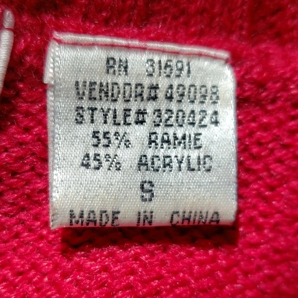 ♥️ Super Cute Victoria Jones Red Sweater - Picture 5 of 7